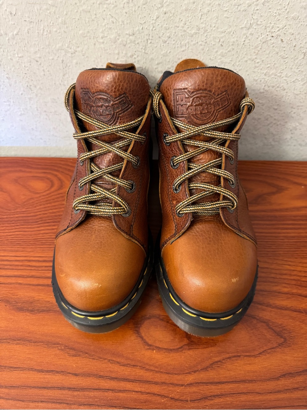 Dr. Martens Brown Leather Lace-Up Ankle Boots